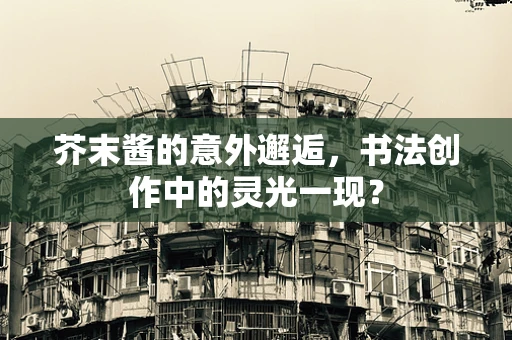 芥末酱的意外邂逅，书法创作中的灵光一现？