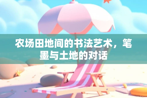 农场田地间的书法艺术，笔墨与土地的对话