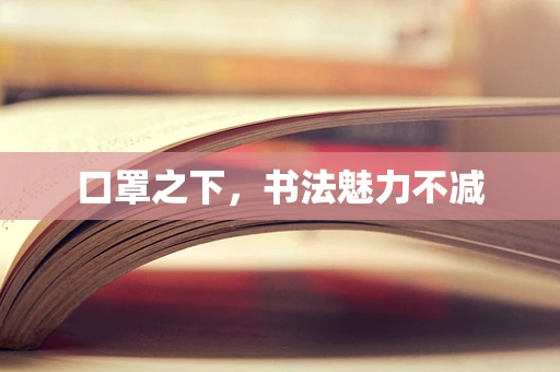 口罩之下，书法魅力不减