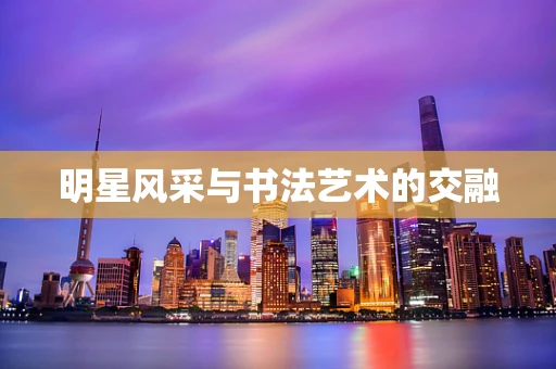 明星风采与书法艺术的交融