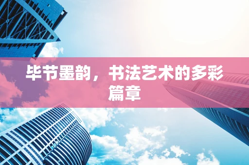 毕节墨韵，书法艺术的多彩篇章
