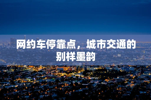 网约车停靠点，城市交通的别样墨韵