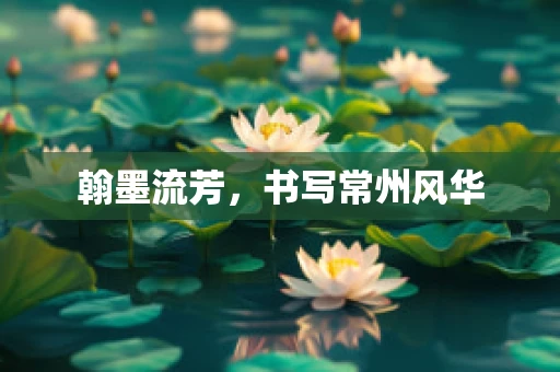 翰墨流芳，书写常州风华