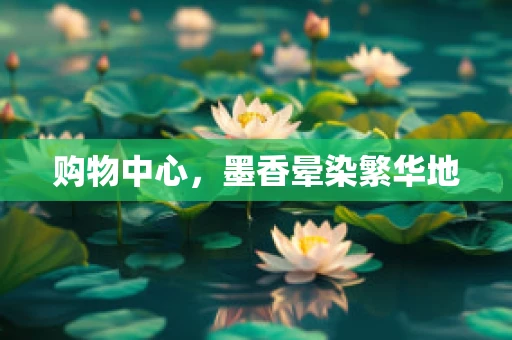 购物中心，墨香晕染繁华地