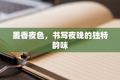 墨香夜色，书写夜晚的独特韵味