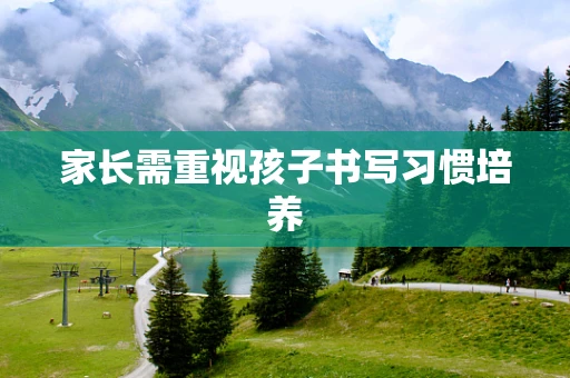 家长需重视孩子书写习惯培养
