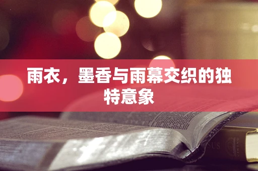 雨衣，墨香与雨幕交织的独特意象