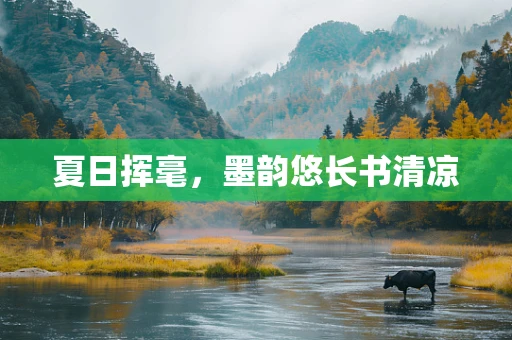 夏日挥毫，墨韵悠长书清凉
