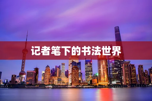 记者笔下的书法世界
