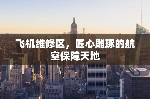 飞机维修区，匠心雕琢的航空保障天地