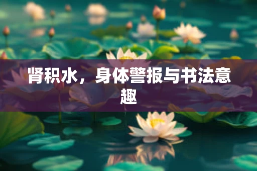 肾积水，身体警报与书法意趣