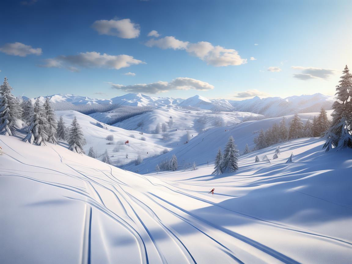 翰墨凝情绘就滑雪场地之美