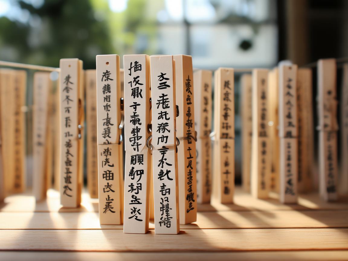 晾衣夹，生活与书法艺术的奇妙交融