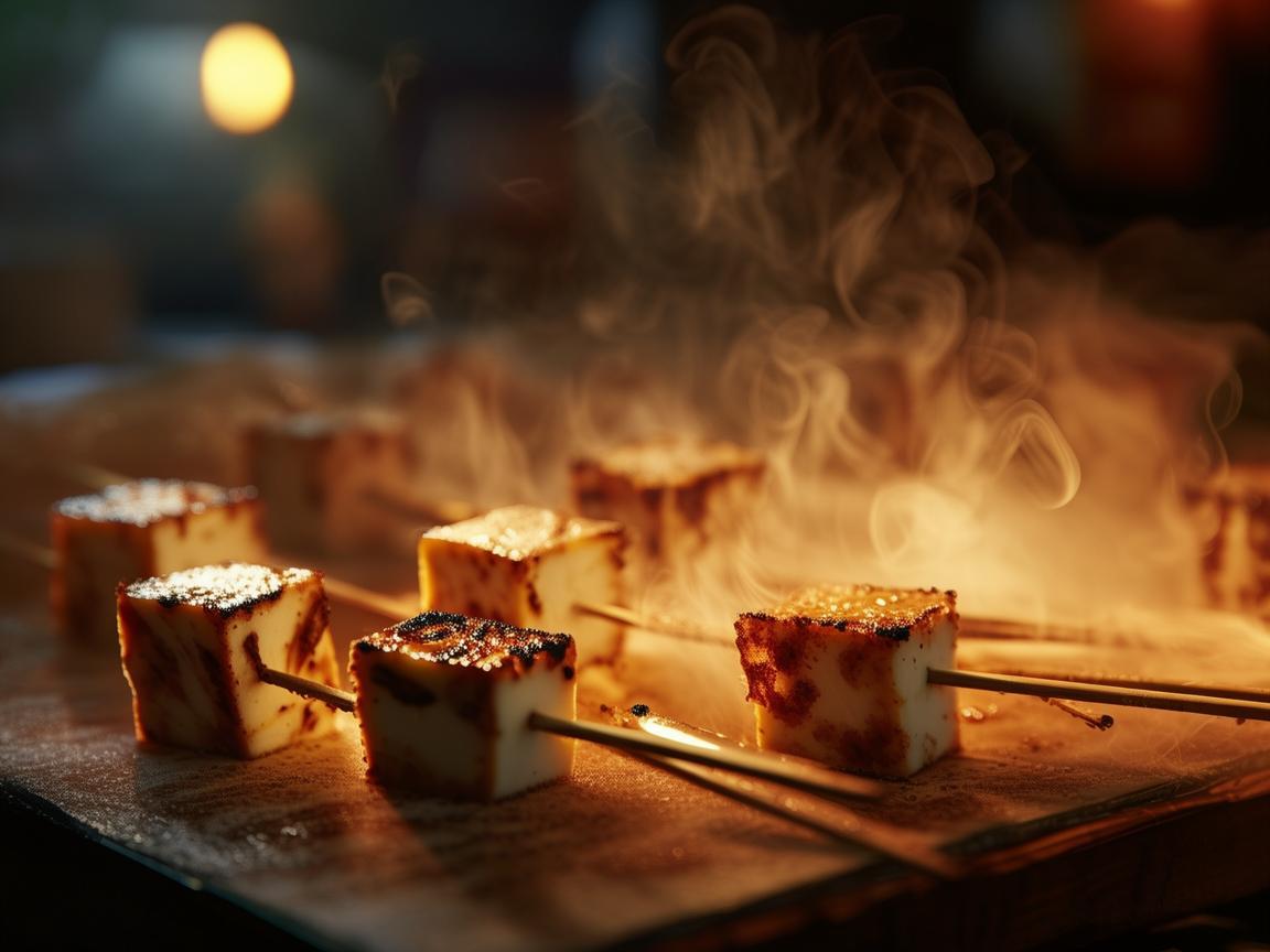 烤豆腐串，舌尖上的书法韵味