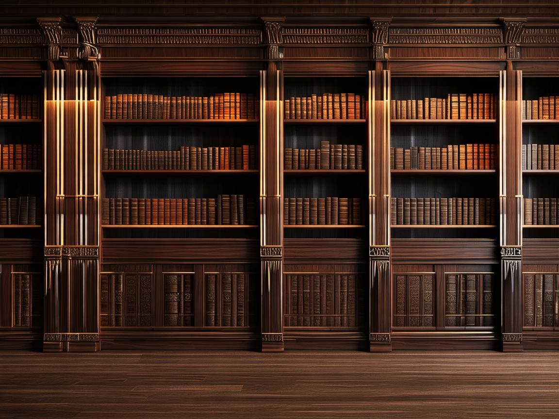 多层储物柜，墨香与收纳的巧妙融合