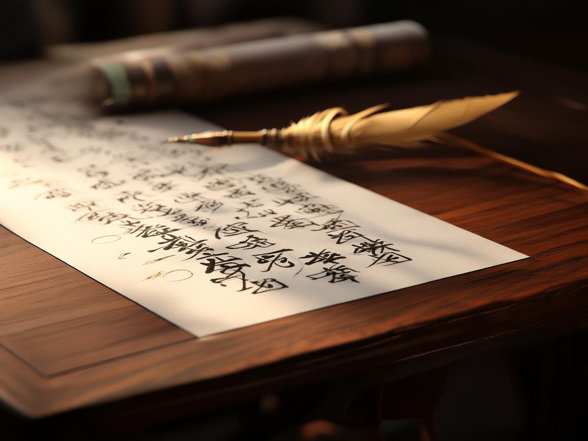 书写中的连指手套，独特笔触与书法韵味