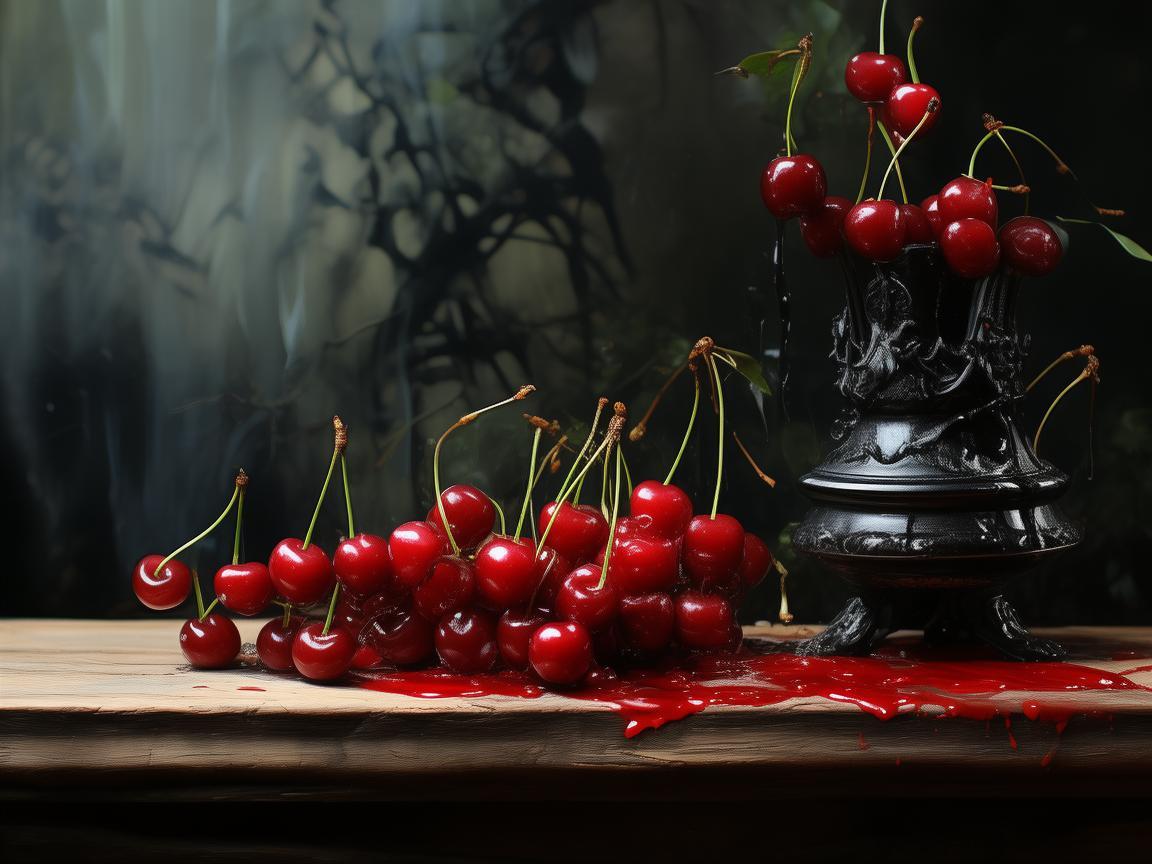 樱桃之韵，墨香凝情