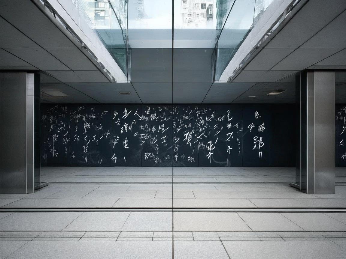 轻轨站点，城市脉搏上的书法留白