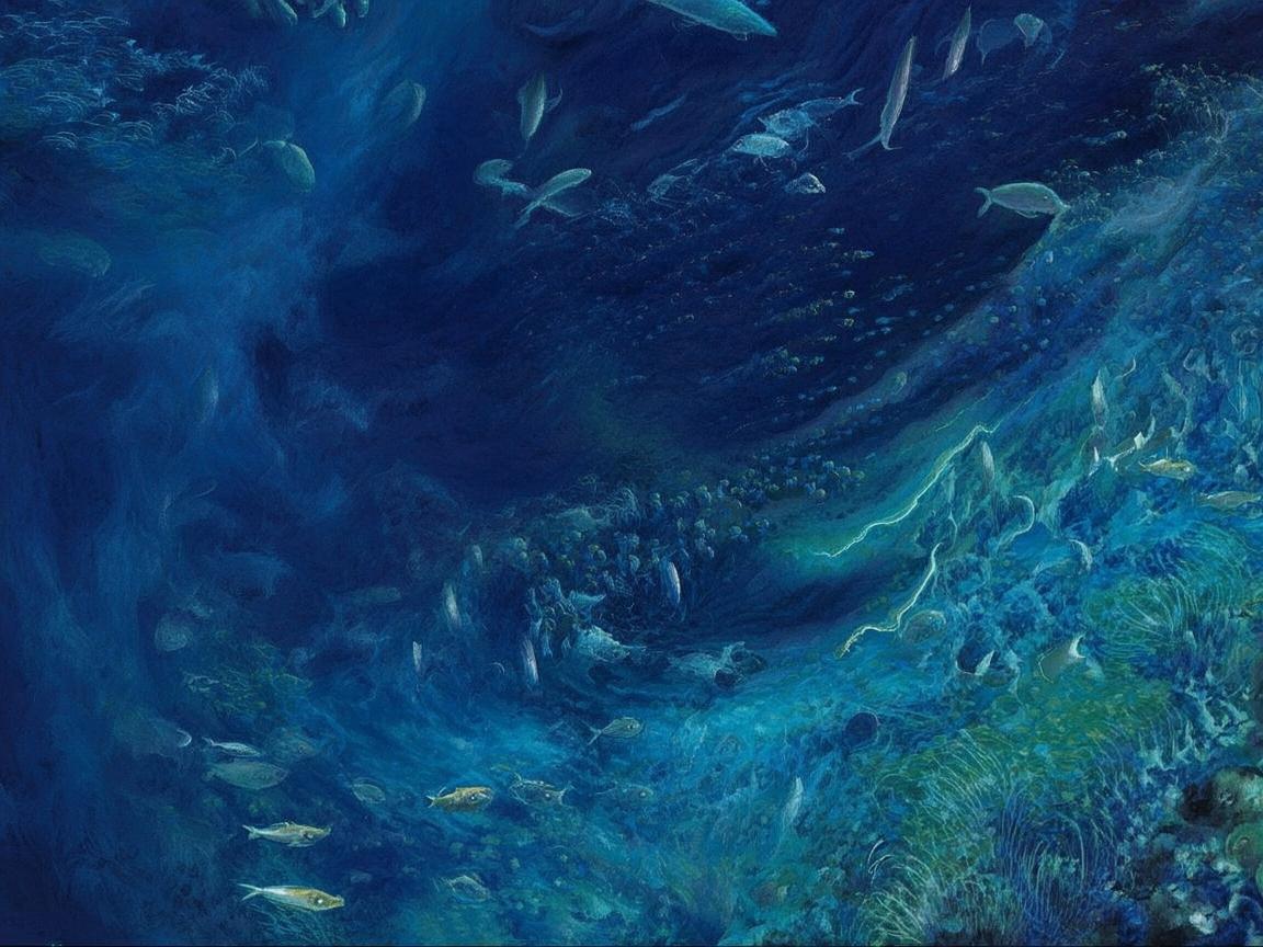 海洋资源，书法笔下的蓝色宝藏