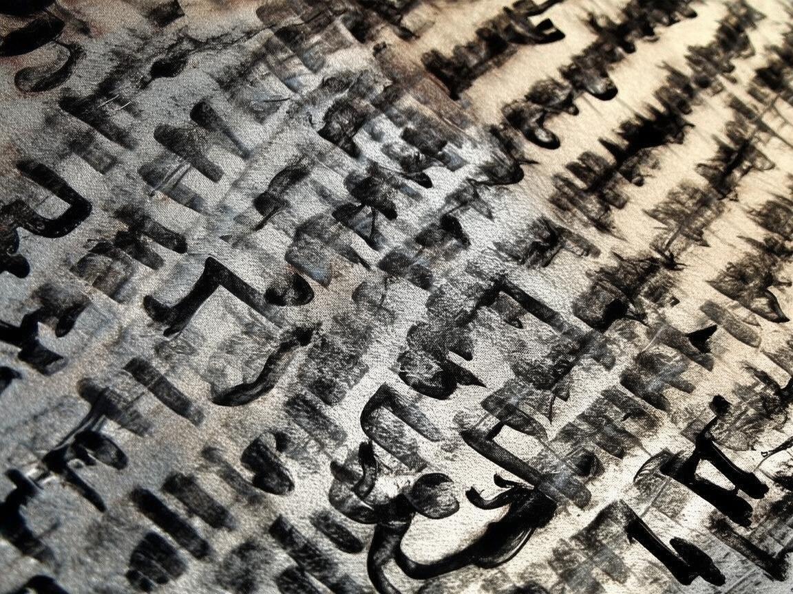 合成革书写艺术，材质与笔触的交融