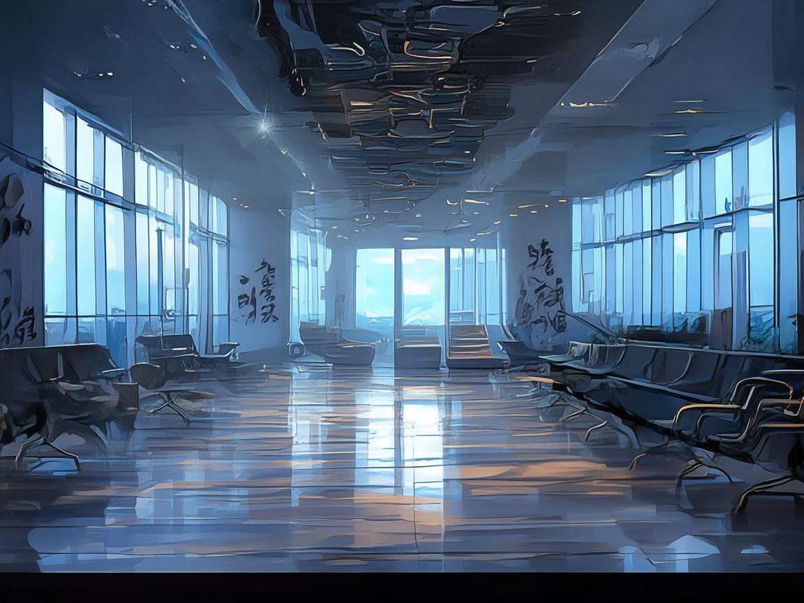 机场候机厅里的墨韵时光